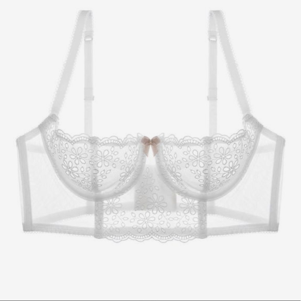 NWOT Journelle Eyelet Lace Longline Balconette